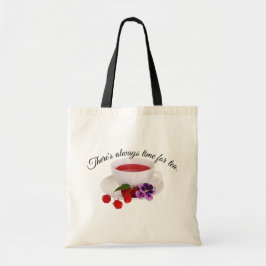 Er is altijd tijd voor thee, Raspberry Tea Tote Bag