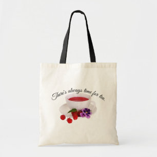 Er is altijd tijd voor thee, Raspberry Tea Tote Bag