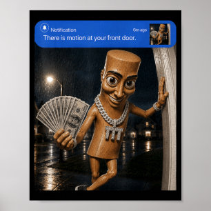 Er Is Beweging Aan De Voorzijde Tung Tung Tung Sah Poster