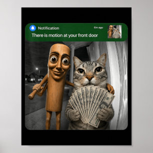 Er is beweging bij de voordeur Tung Tung Tung Sahu Poster