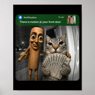 Er is beweging bij de voordeur Tung Tung Tung Sahu Poster