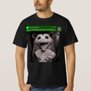 Er is beweging bij uw voordeur Funny Opossum T-shirt