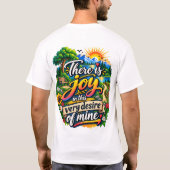 Er Is Blijdschap in Deze Mijn Eigen Wens T-shirt (Achterkant)