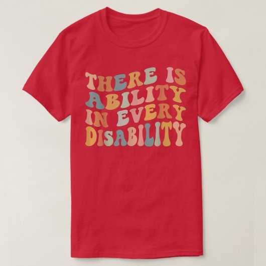 Er is capaciteit in elke gehandicaptenbewustmaking t-shirt (Design voorkant)
