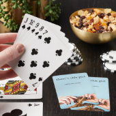 Er is dit meisje pokerkaarten (Insitu)