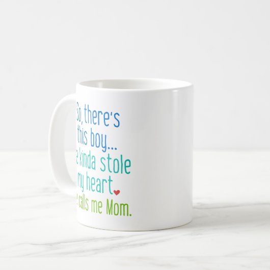 Er is dus een jongen... koffiemok (Voorkant links)