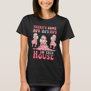 Er is een aantal gastheren in dit huis kerst roze  t-shirt