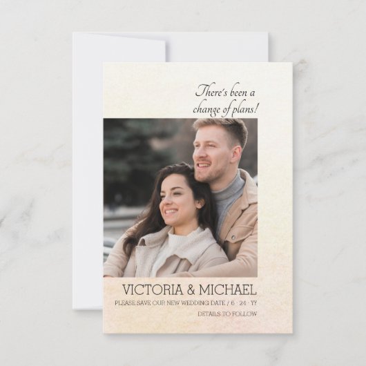 Er is een andere aankondiging van plannen geweest (Voorkant)