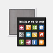 Er is een app voor die magneet | Vectorontwerp (Voorkant / Achterkant)