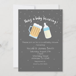 Er is een Baby Bierbrouwen Mokken Co-ed Shower Kaart