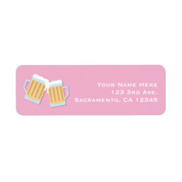 Er Is Een Baby Brouwende Bier Mokken Roze Douche Etiket