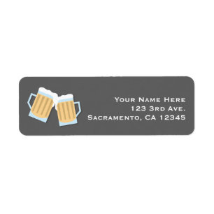 Er is een Baby-brouwerij Mok grijze douche Etiket