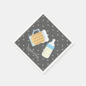 Er is een Baby-brouwerij Mok grijze douche Servet (Hoek)