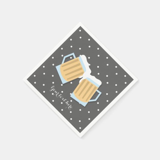 Er is een Baby-brouwerij Mok grijze douche Servet (Hoek)