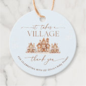 Er is een Baby shower voor de wintermaanden nodig, Bedankjes Labels (Voorkant)