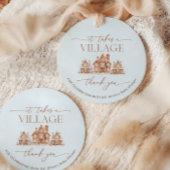 Er is een Baby shower voor de wintermaanden nodig, Bedankjes Labels