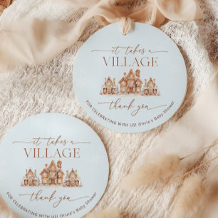 Er is een Baby shower voor de wintermaanden nodig, Bedankjes Labels