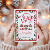 Er is een Baby shower voor een vakantiestad Kaart