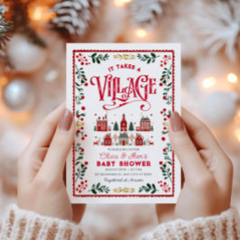 Er is een Baby shower voor een vakantiestad Kaart