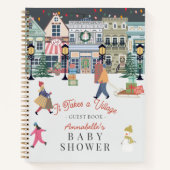 Er is een Baby shower voor een vakantiestad Notitieboek (Voorkant)