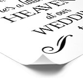 Er is een beetje een hemel-bruiloft-herdenking foto afdruk (Hoek)