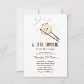 Er is een beetje geknoei onderweg, baby shower kaart (Voorkant)