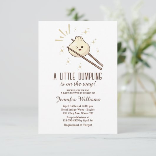 Er is een beetje geknoei onderweg, baby shower kaart (Staand voorkant)