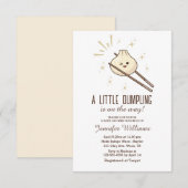 Er is een beetje geknoei onderweg, baby shower kaart (Voorkant / Achterkant)