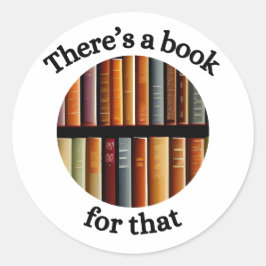 Er is een boek voor ronde sticker