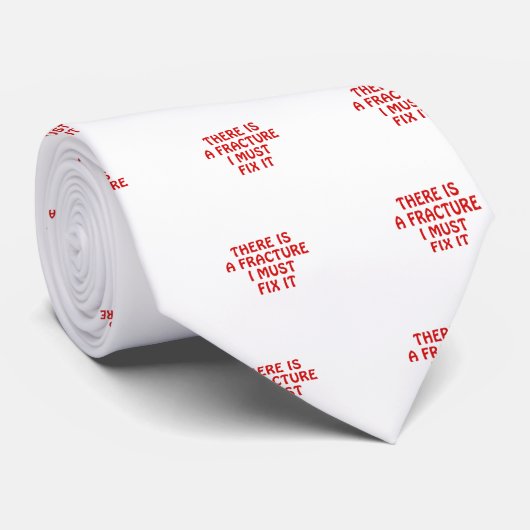 Er is een breuk die ik moet oplossen stropdas (Opgerold)