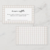 Er is een broodje in het Oven Neutral Baby shower Informatiekaartje (Voorkant / Achterkant)