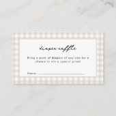 Er is een broodje in het Oven Neutral Baby shower Informatiekaartje (Voorkant)