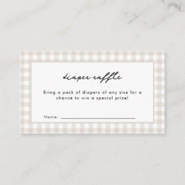 Er is een broodje in het Oven Neutral Baby shower Informatiekaartje