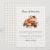 Er is een broodje in het Oven Neutral Baby shower Kaart (Voorkant / Achterkant)