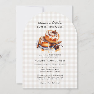 Er is een broodje in het Oven Neutral Baby shower Kaart