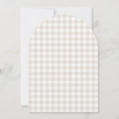 Er is een broodje in het Oven Neutral Baby shower Kaart (Achterkant)