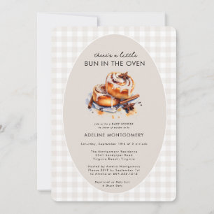 Er is een broodje in het Oven Neutral Baby shower Kaart