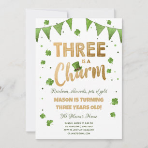 Er is een Charm St. Patrick's Day Boy Birthday Kaart