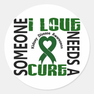 Er is een crème van 4 nieren nodig ronde sticker