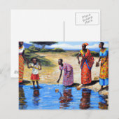 Er is een dorp met Afrikaans erfgoed Briefkaart (Voorkant / Achterkant)