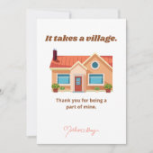 Er is een dorp nodig, Happy Moederdag Feestdagenkaart (Voorkant)
