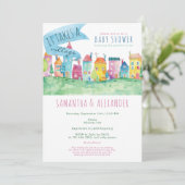 Er is een dorpsadoptie nodig om IVF-Baby shower te Kaart (Staand voorkant)