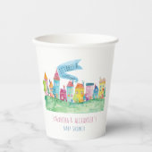 Er is een dorpsadoptie nodig om IVF-Baby shower te Papieren Bekers (Voorkant)