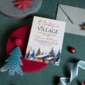 Er is een dorpsneutraal Baby shower nodig Kaart