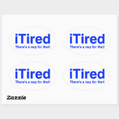 Er is een dutje voor. ovale sticker (Vel)