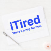 Er is een dutje voor. rechthoekige sticker (Envelop)