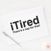 Er is een dutje voor. rechthoekige sticker (Envelop)