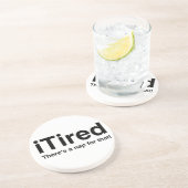 Er is een dutje voor. zandsteen onderzetter (Zijkant)