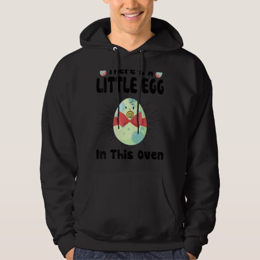 Er is een eitje in deze Oven Paasdag Pregn Hoodie (Voorkant)