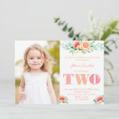 Er is een feest gepland, dat twee wordt, de tweede kaart (Staand voorkant)